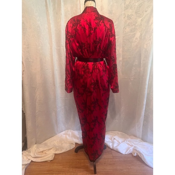 SzL/XL, Fredericks of Hollywood, vintage, black and red, Asian inspired robe. - Picture 9 of 10